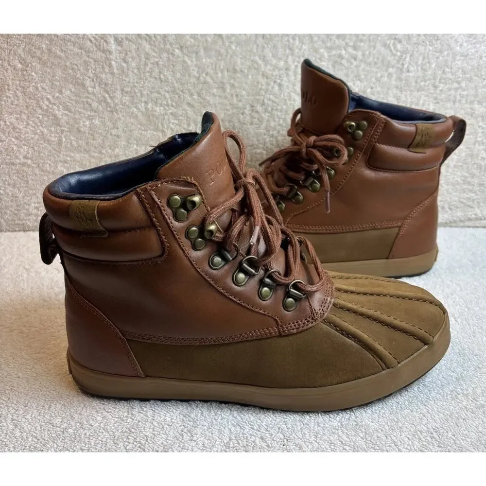 Mens Polo Reginald Lace Up Duck Toe Casual Fashion Boots 8.5